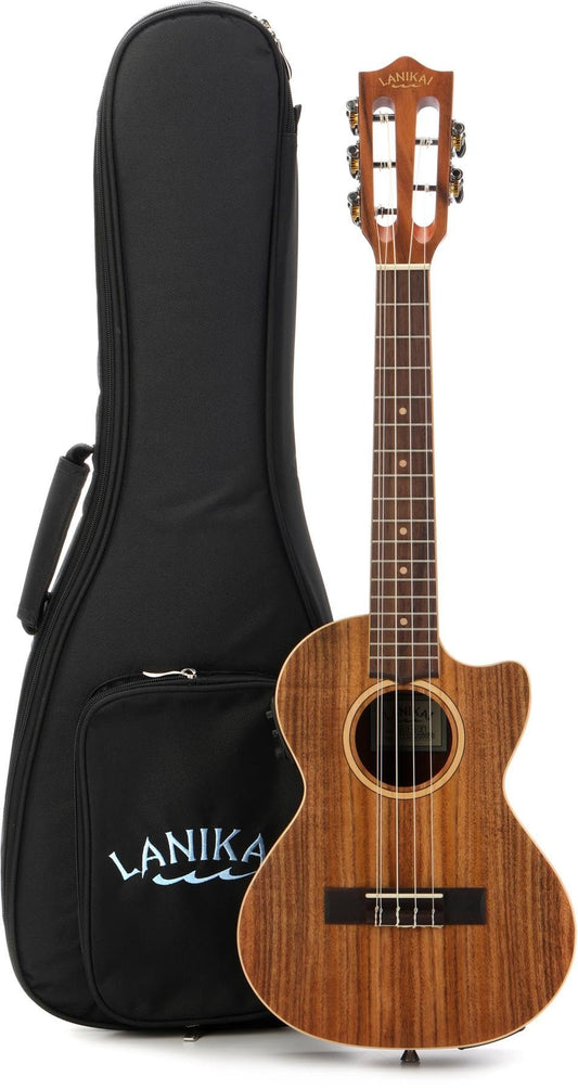 Lanikai, 5-String Ukulele, Black,Chrome,Clear (ACST-5CET)