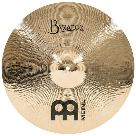 Meinl Cymbals Byzance 18" Brilliant Medium Crash — Made in Turkey — Hand Hammered B20 Bronze, 2-Year Warranty, (B18MC-B)