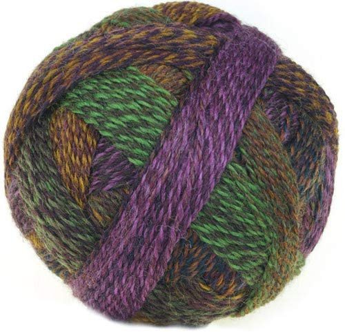 Schoppel Wolle - Zauberball Crazy Knitting Yarn - Maroon/ Green/ Brown (#2312)