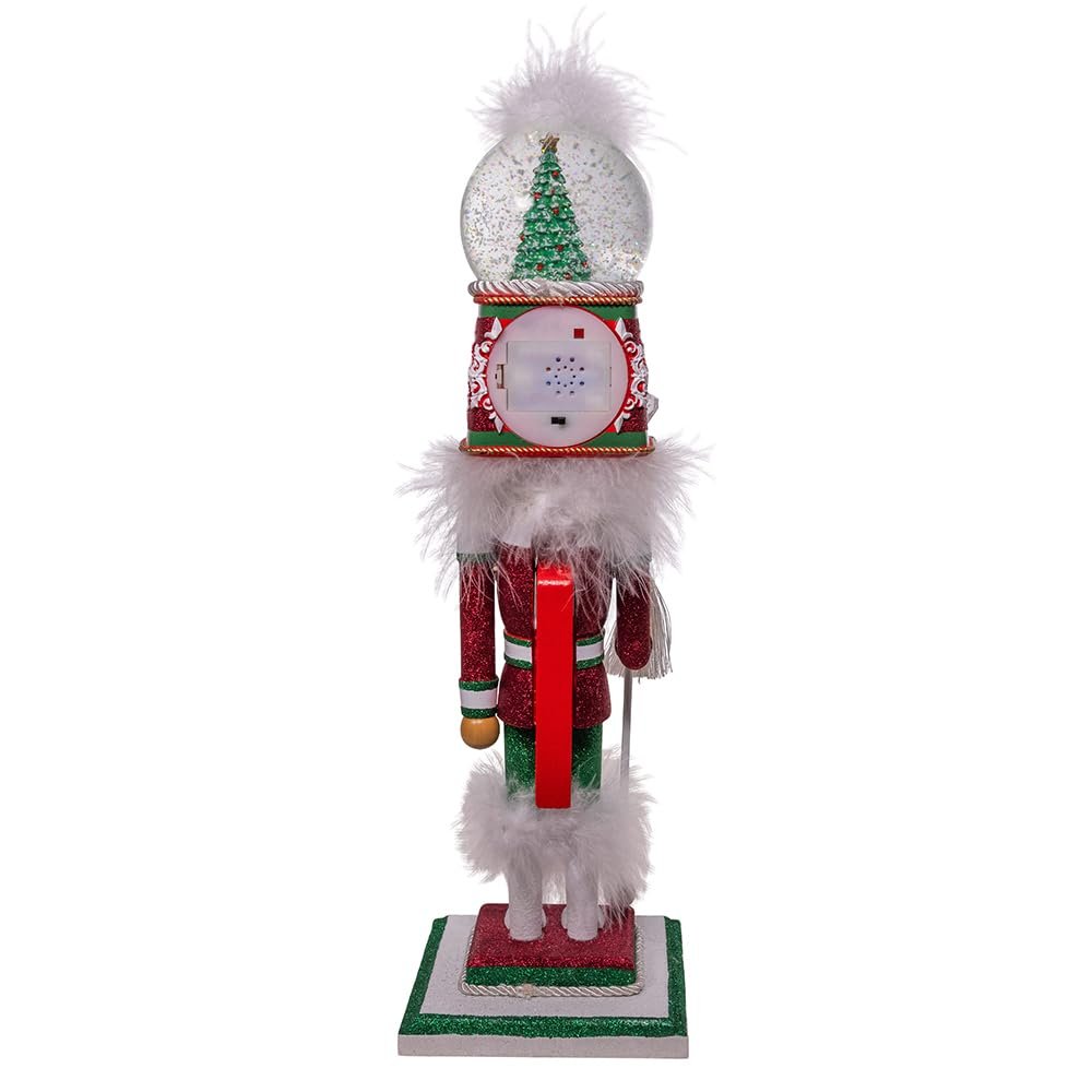 Kurt Adler 20" Hollywood Nutcrackers™ Animated Musical Water Globe Hat Nutcracker