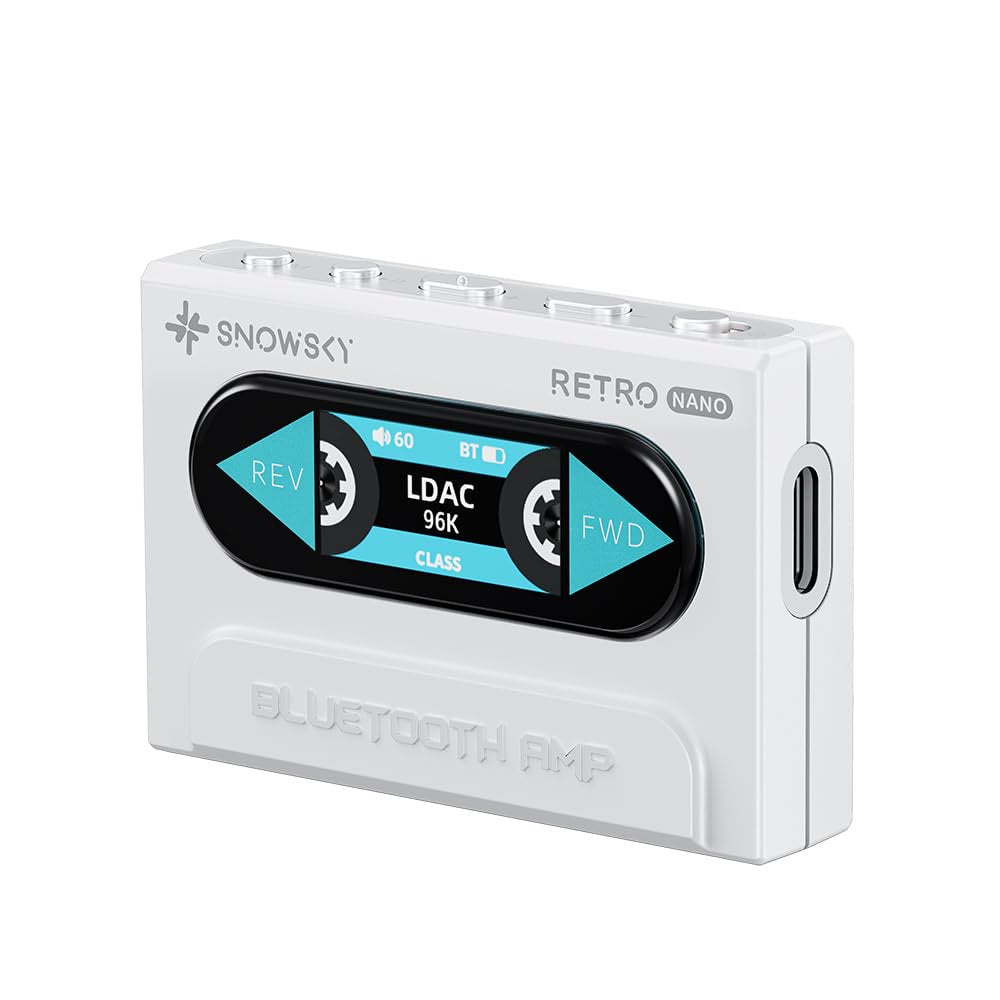 FiiO/Snowsky Retro Nano Bluetooth USB DAC AMP with LDAC, aptX Adaptive, aptX LL (3.5mm Unbalanced & 4.4mm Balanced Output)