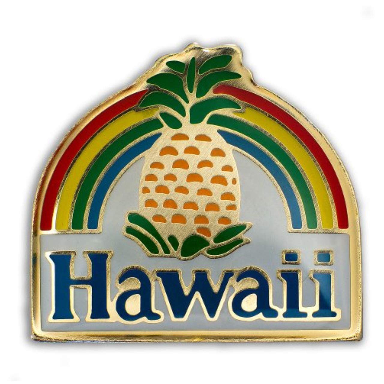 Pineapple Hawaii Collectible Lapel Hat Souvenir Pin 1"
