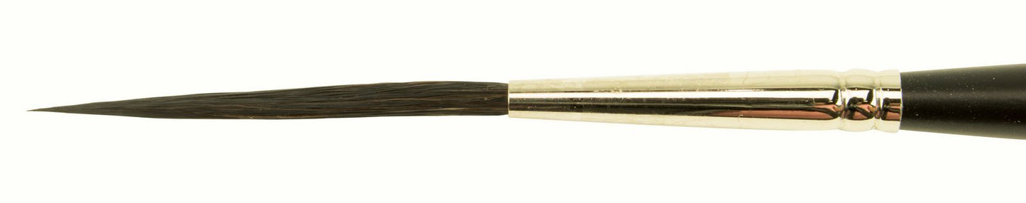 Set of 4 Sizes 00-2 Series Bobbo-Mack Super Quad 4 Action Scroll Pinstriper Brushes Blue Squirrel & Black Synthetic Hair