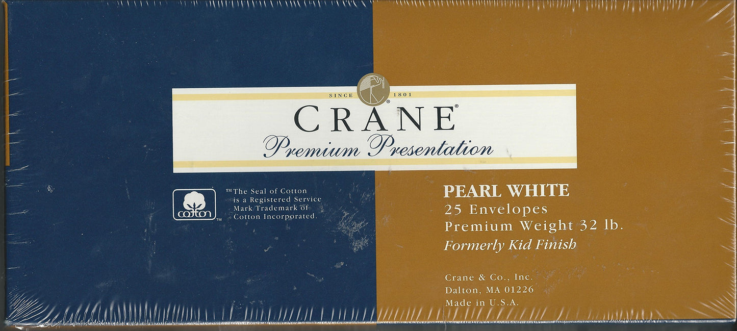 Crane & Co. Pearl White #10 Envelopes