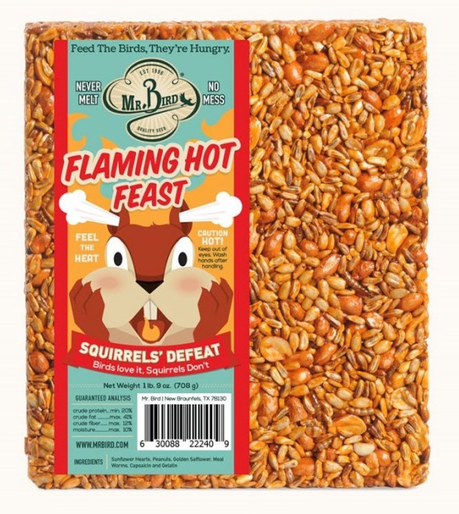 Mr. Bird Flaming Hot Feast Large Wild Bird Seed Block 1 lb. 9 oz.