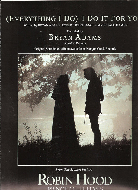 (Everything I Do) I Do It for You (from Robin Hood: Prince of Thieves) (Piano / Vocal / Guitar)