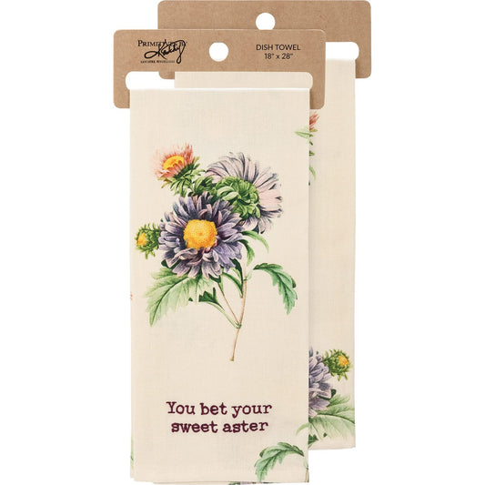 Primitives by Kathy You Bet Your Sweet Aster Decorative Kitchen Towel