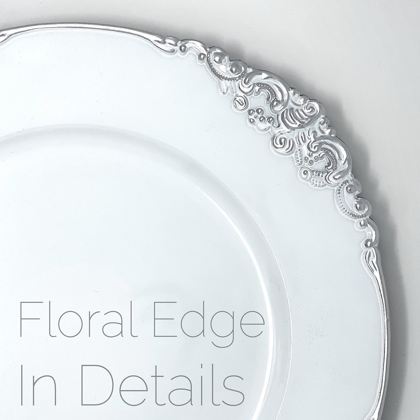 allgala Heavy Quality Round Charger Plates - Elegant Gold Chargers for Dinner Plates