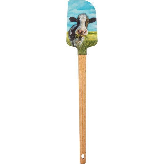 Primitives by Kathy Cow With A Mouthful Decorative Spatula