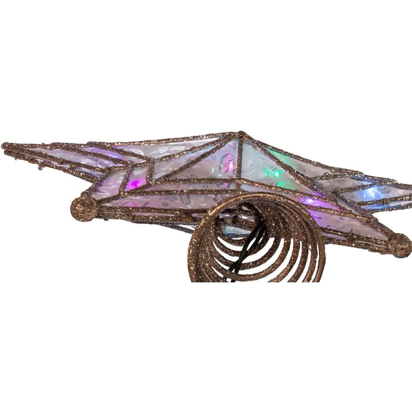 Kurt Adler UL 10-Light LED Color-Changing Star Treetop