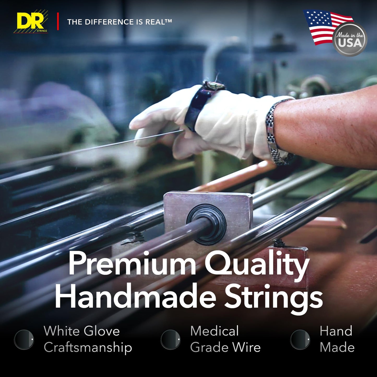 DR Strings BLACK BEAUTIES™ - BLACK Coloured Bass Strings