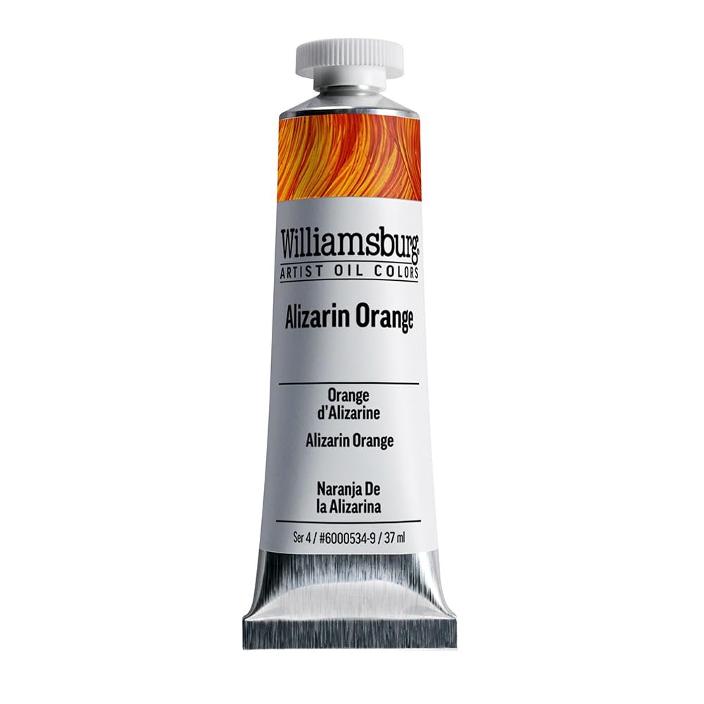 Williamsburg Artist Oil Colors by GOLDEN, Cadmium Red Vermilion, 150 ml tube, Professional Oil Paint, Opaque