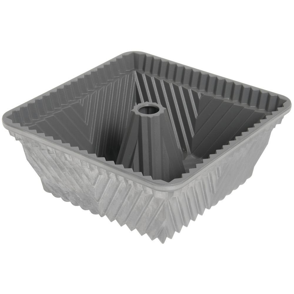 Nordic Ware 10 Cup Cast Aluminum Square Nonstick Bundt Pan - 9 1/2" L x 8 1/2" W x 4" D