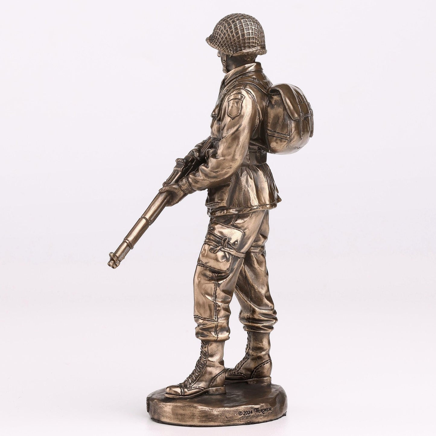 Veronese Design 5 3/4 Inch Honor and Courage US Army Cold Cast Resin Bronze Finish Military Sculpture