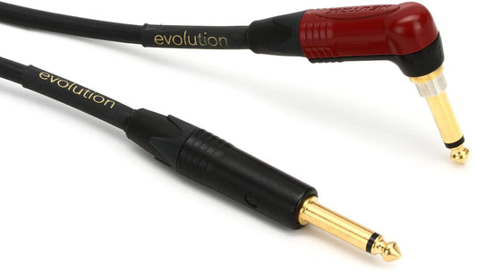 Pro Co Evolution Studio/Stage Silent Straight - Angle Instrument Cable 10 ft.