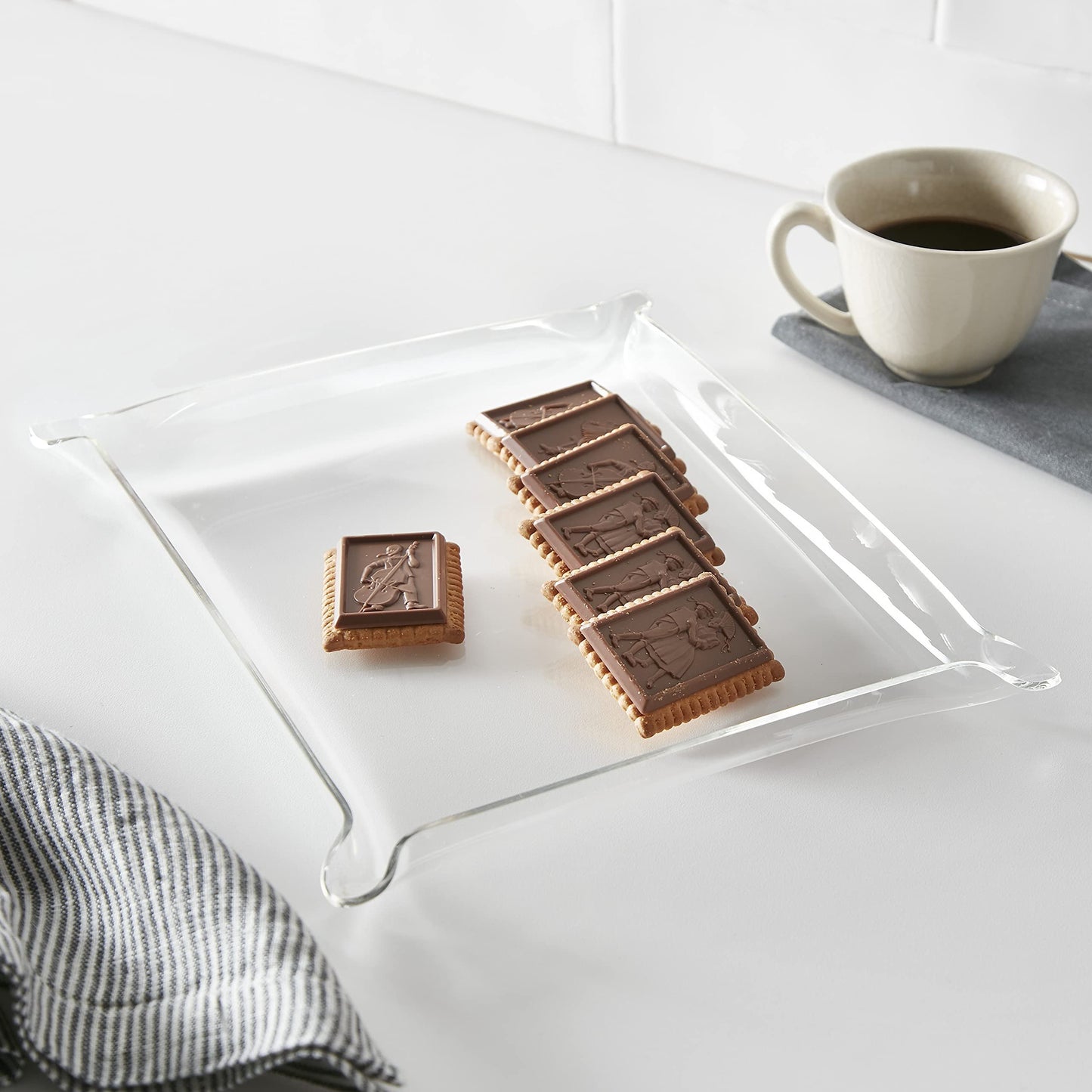 Huang Acrylic Clear Elegant Valet Tray