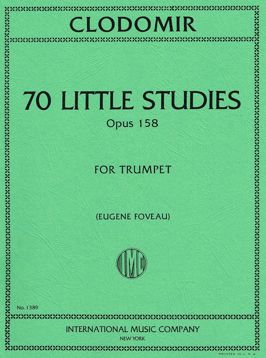 70 Little Studies Opus 158 for Trumpet - Clodomir International Music No.1389