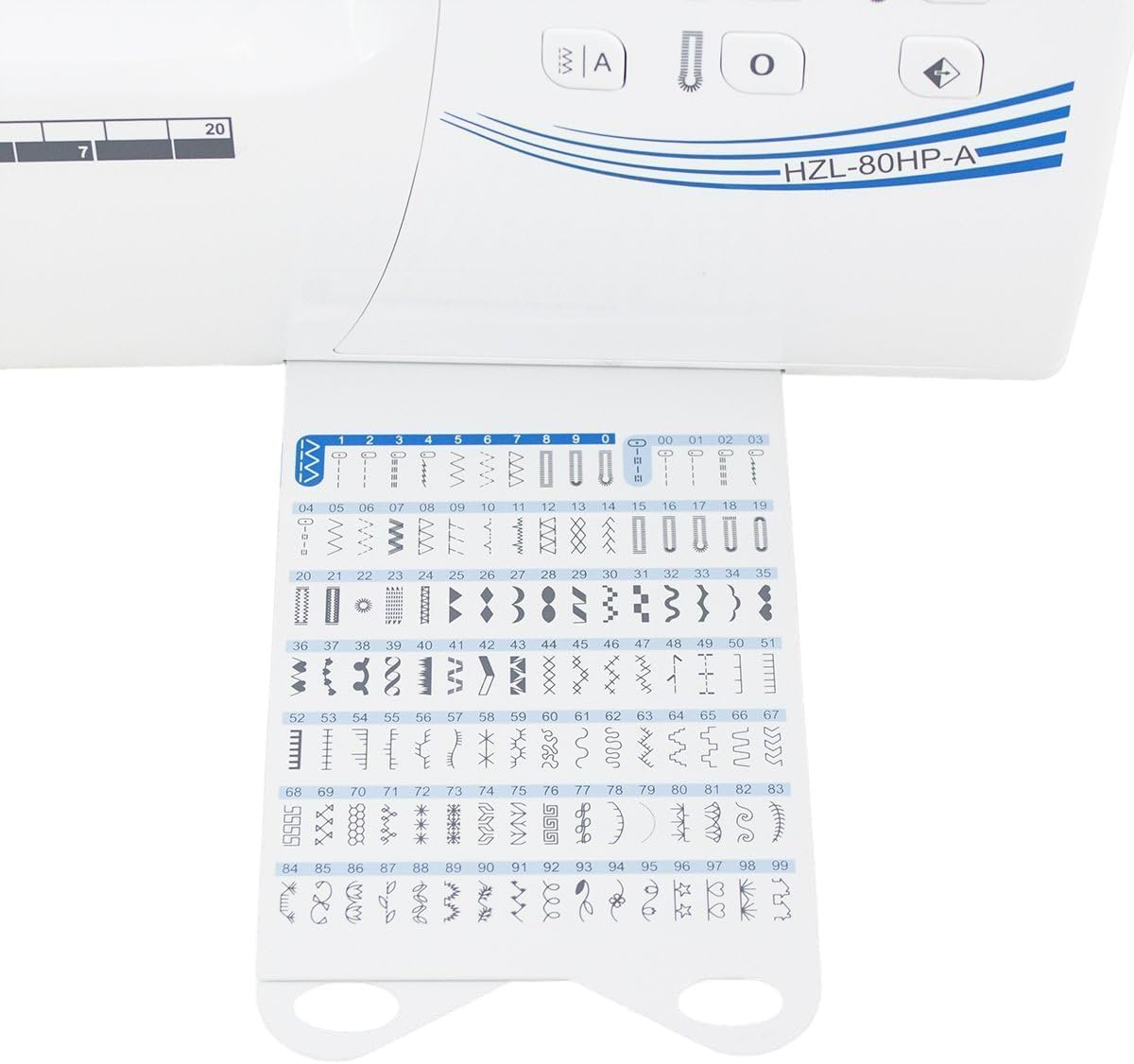 Juki HZL-80HP Sewing Machine with Automatic Needle Threader and Automatic One Step Buttonholing, Comes with a Hard-Shell Carrying Case