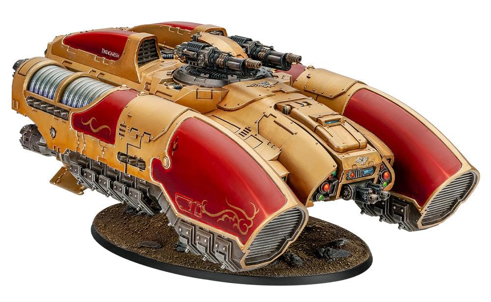 Warhammer The Horus Heresy Legio Custodes Coronus Grav-Carrier, Plastic Miniature Transport Kit with Arachnus Blaze Cannon