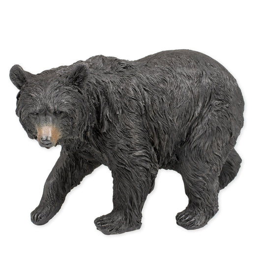 Slifka Sales Co. Black Bear Walking 9.5 x 5 x 6.5 Inch Resin Crafted Tabletop Figurine