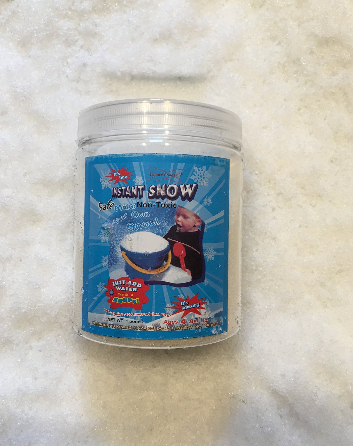 Sodium Polyacrylate Instant Snow Powder for Science Demonstrations 1 Pound