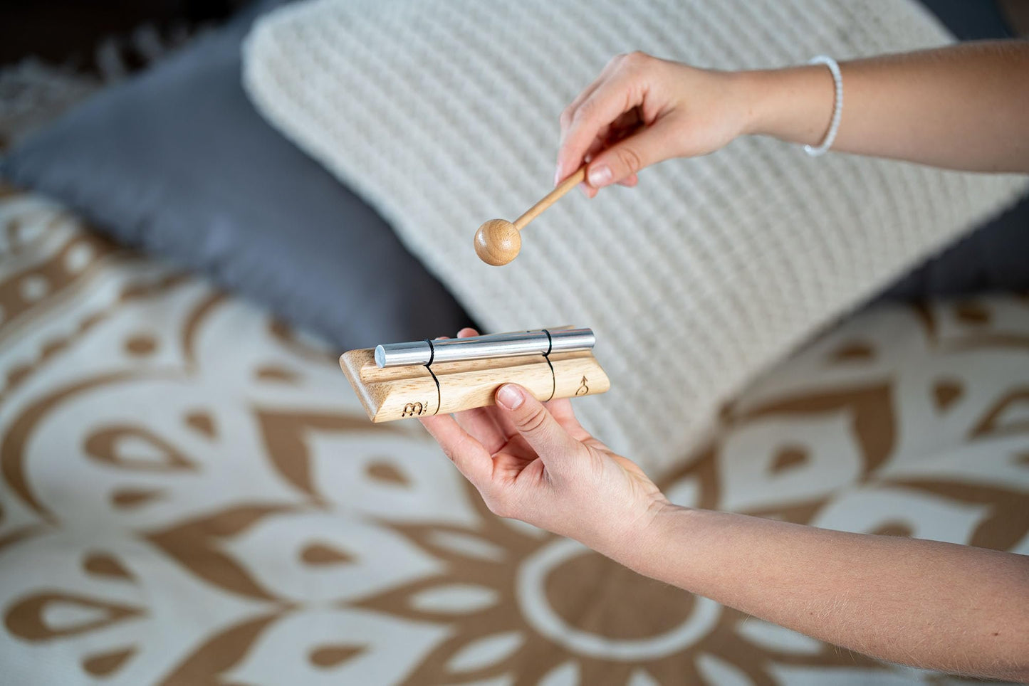 Energy Chime with Mallet For Meditation, Sound Healing, Yoga and Classrooms — Long Resonance Pure Tone