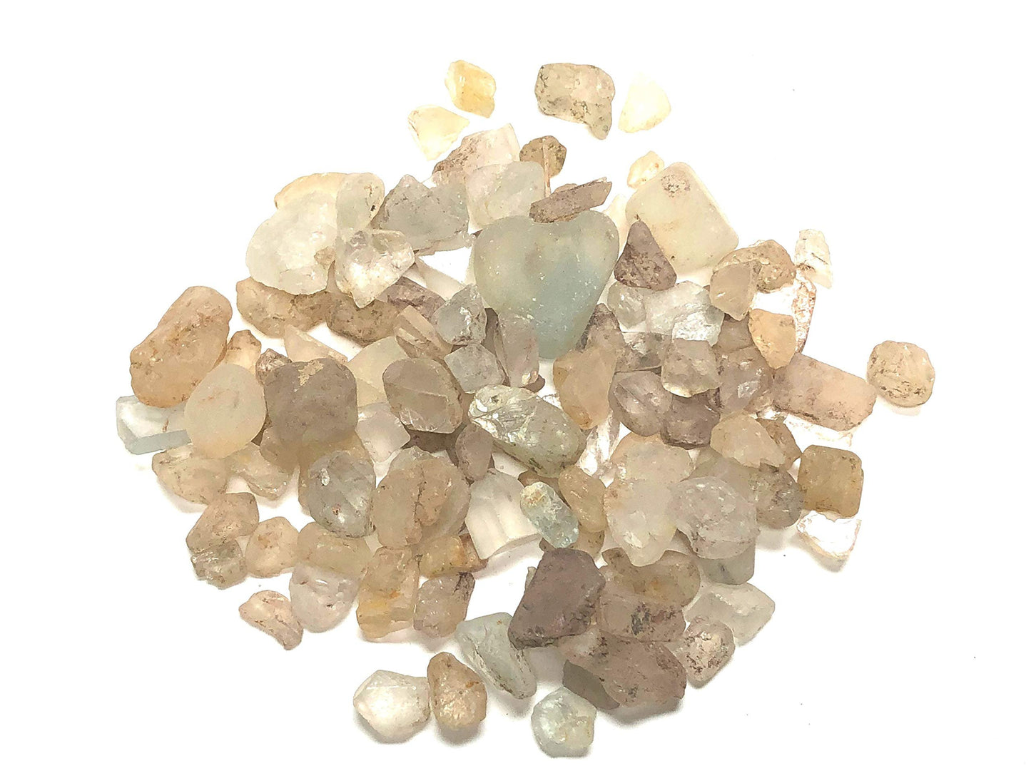 Zentron Crystal Collection Natural Rough Topaz with Velvet Bag Bulk Rocks