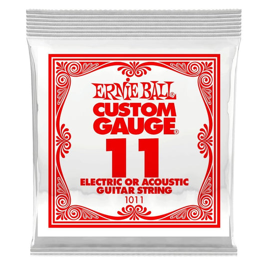 Ernie Ball Plain Steel, Single Strings, .011