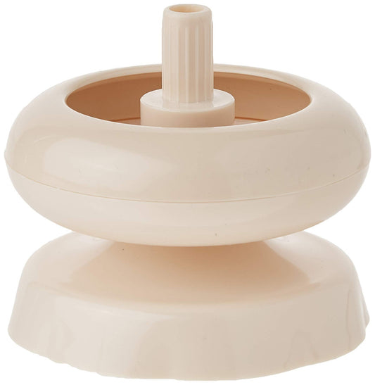 Beadalon Spin N Bead Jewelry Making Tool - Wood Bead Bowl with Curved Needle for Easy Stringing