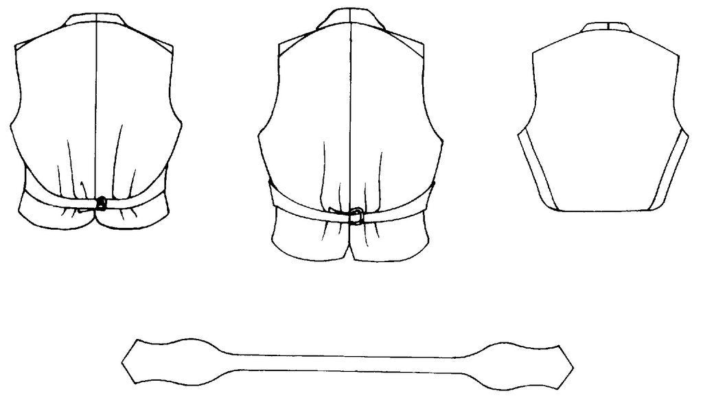 Folkwear Vintage Vests #222 Victorian 1800's Dress Vest Waistcoat Men's Ladies Reproduction Sewing Pattern (Pattern Only) folkwear222