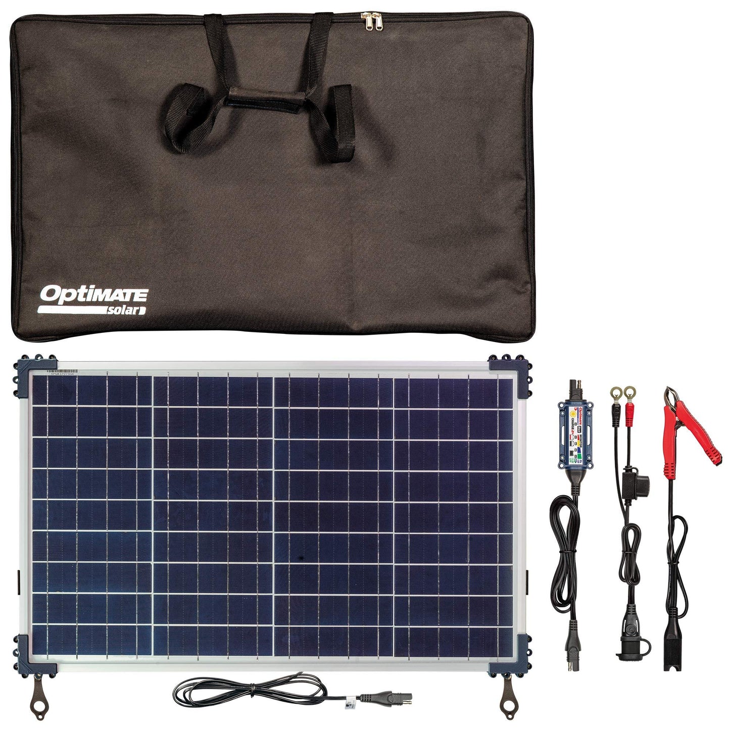 Optimate Solar Duo 40W, TM522-D4, 6-Step 12V / 12.8V 3.3A Weatherproof Solar Battery Saving Charger & maintainer