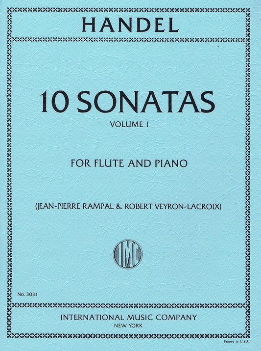 Handel 10 Sonatas Volume I For Flute and Piano