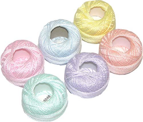 Presencia Pearl Cotton Size 12 Thread Sampler Pack Pastel