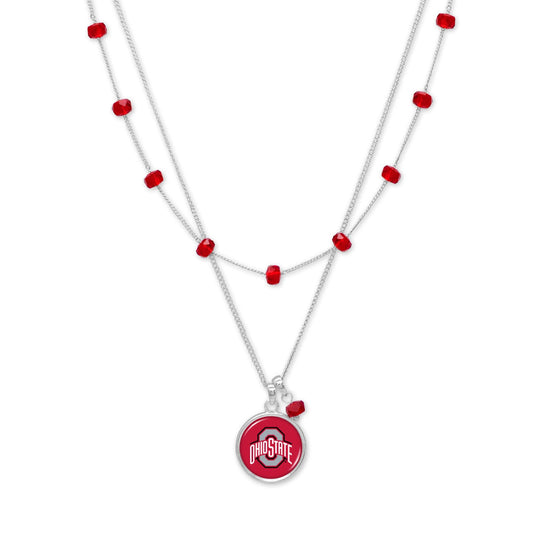 From the Heart Ohio State Buckeyes Ivy Necklace Silver Chain Jewelry Gift OSU