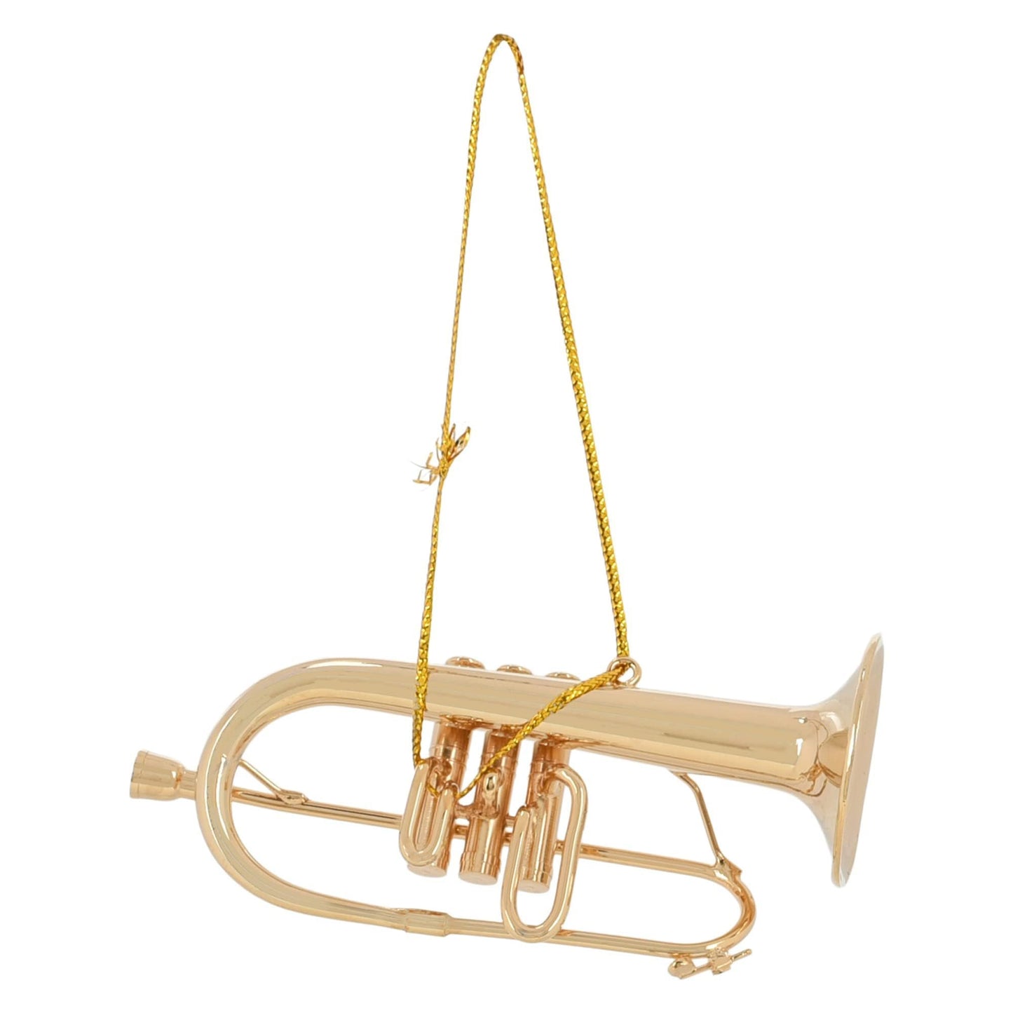 Broadway Gifts 3.3" Gold Brass Flugelhorn Ornament Decoration