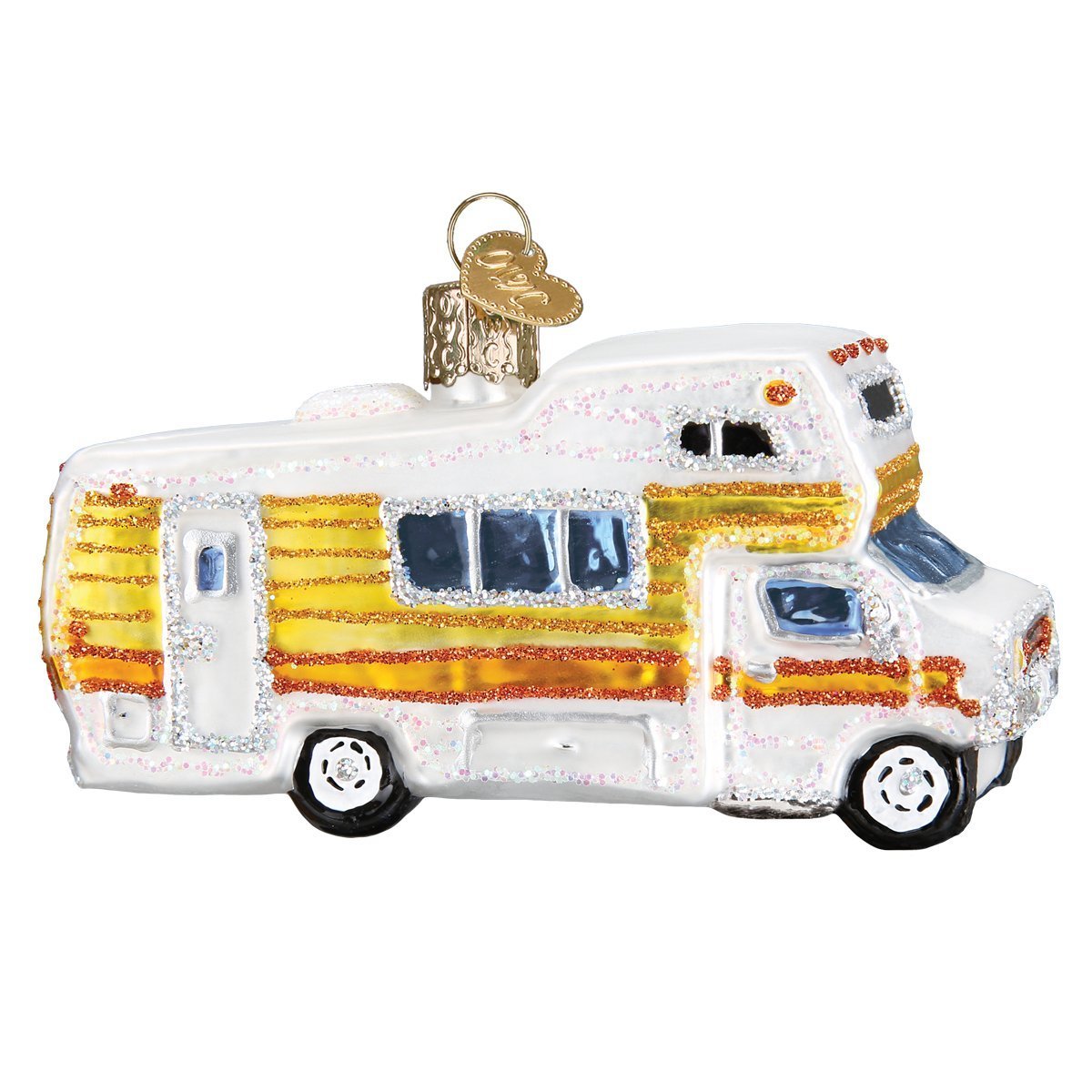 Old World Christmas Ornaments: Camping Outdoor Collection Glass Blown Ornaments for Christmas Tree, Motorhome