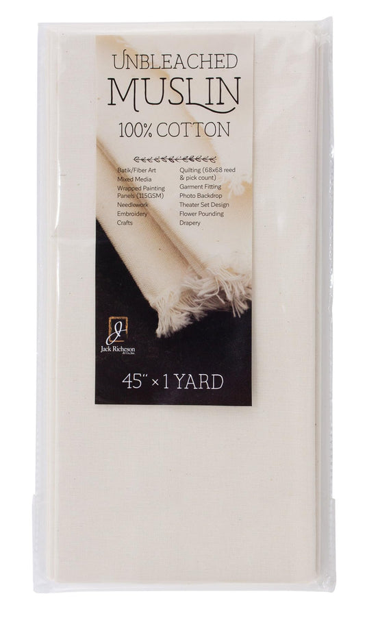 Jack Richeson Unbleached Muslin, 45 Inches x 1 Yard