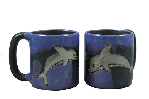 Mara Stoneware Mug - Dolphin - 16 oz