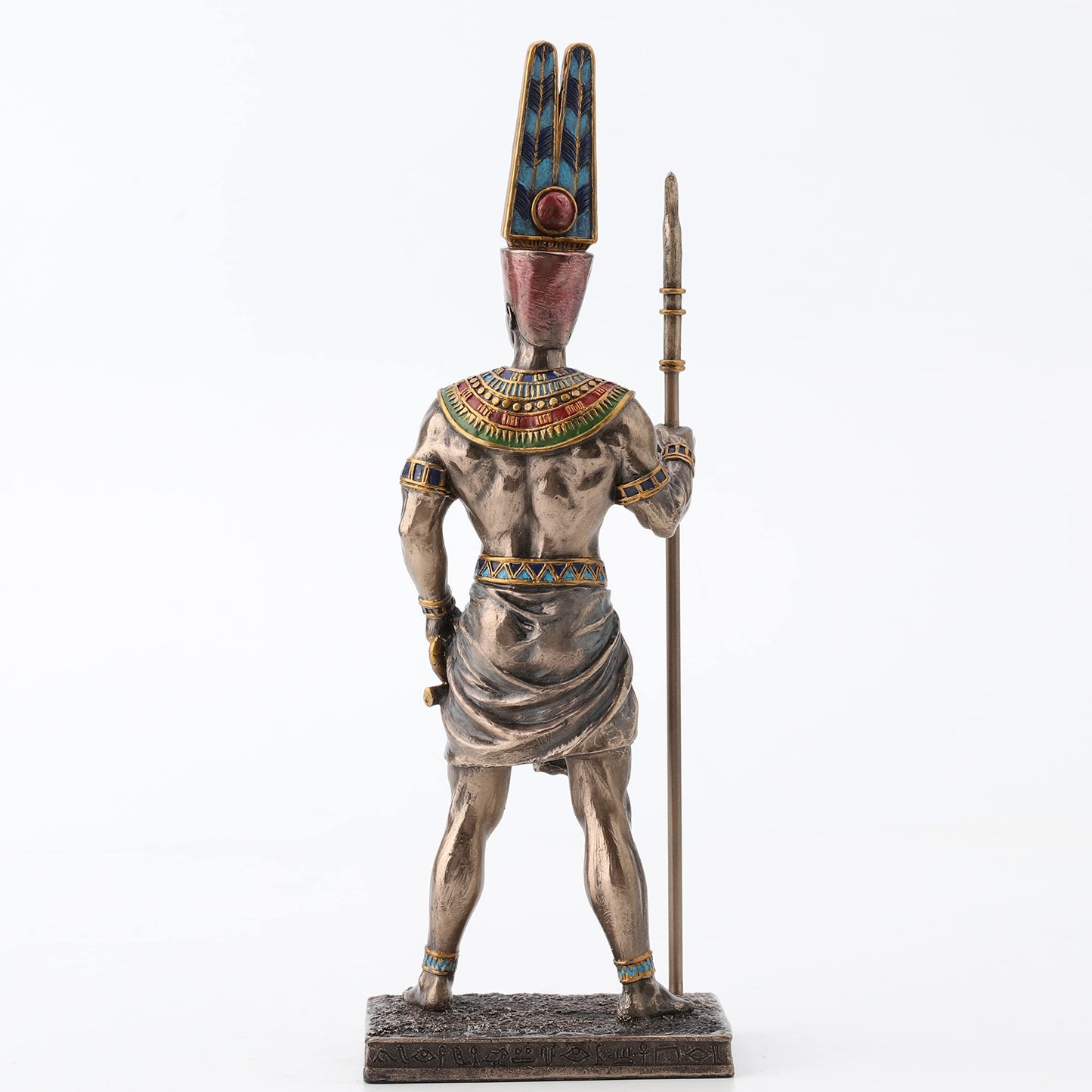 Veronese Design 10 5/8 Inch Tall Amun Ancient Egyptian King of Gods Resin Statue Bronze Finish