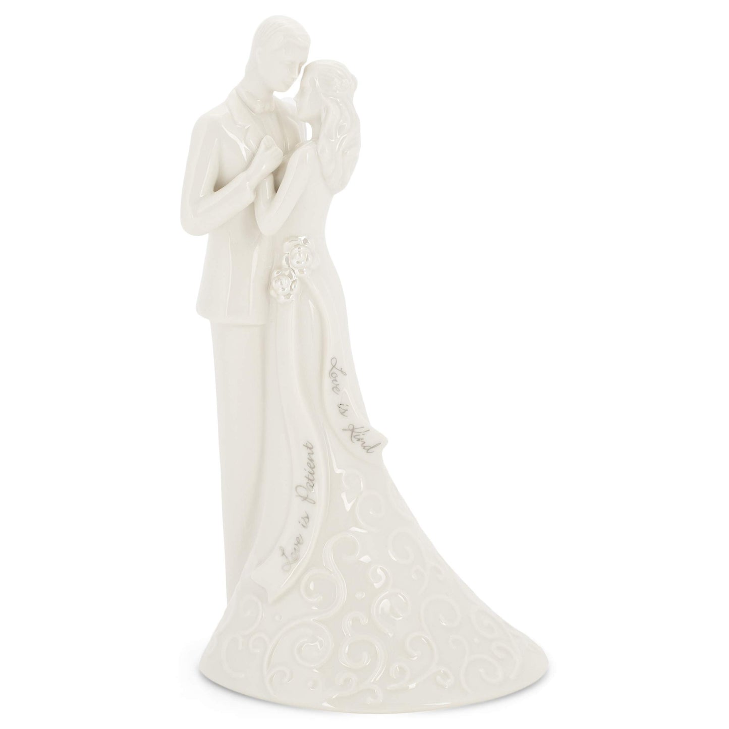 Roman 13226 Wedding Anniversary Cake Topper, 8.5-inch Height, White