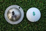 Tin Cup Nassau Golf Ball Custom Marker Alignment Tool