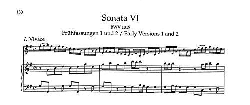 Six Sonatas BWV 1014-1019 (Violin & Piano)