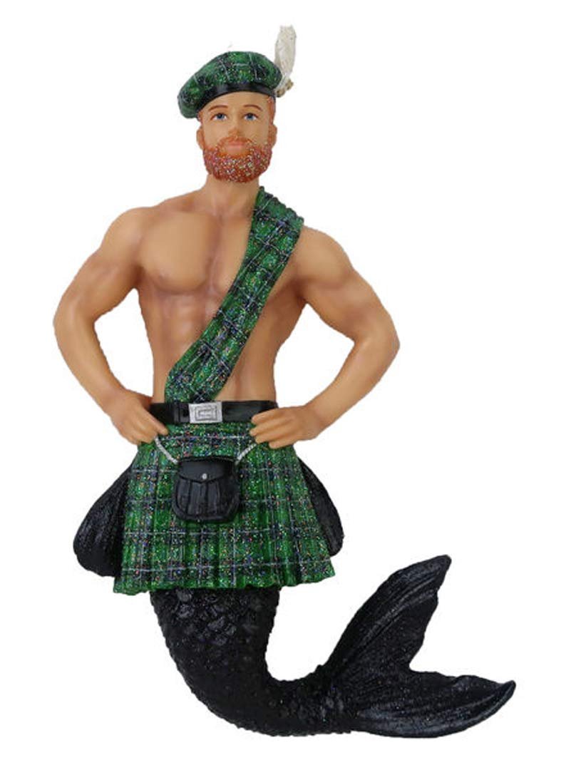 December Diamonds 55-55117 Merman Ornament Keltic Kelly