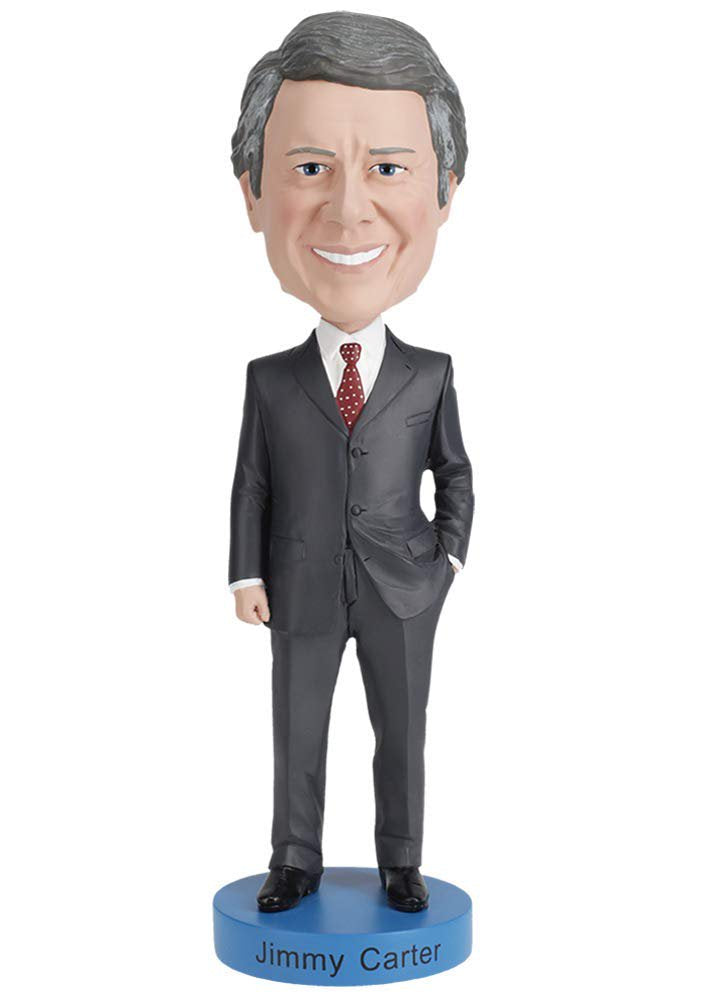 Royal Bobbles Jimmy Carter Bobblehead, Premium Polyresin Lifelike Figure, Unique Serial Number, Exquisite Detail