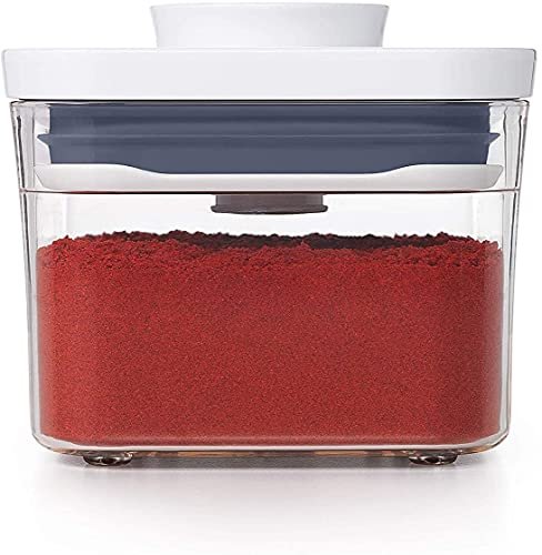OXO Good Grips POP Container - Airtight Food Storage - 0.4 Qt Square (Set of 4) for Dried Herbs and More