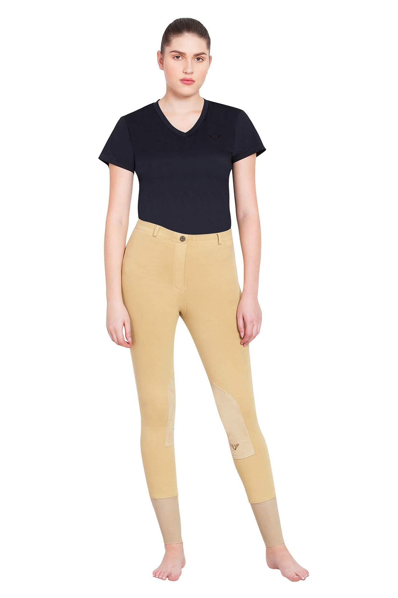 TuffRider Ladies Starter LowRise Pull-On Knee Patch Breeches