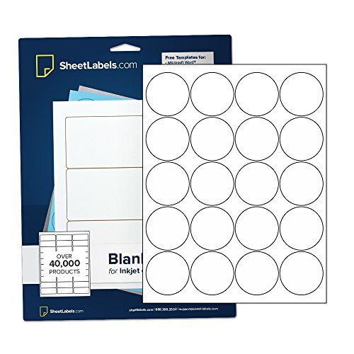 2" Round Labels, All Purpose White, Laser or Inkjet Printing