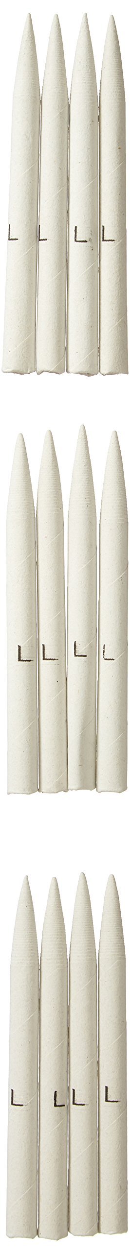 Jack Richeson Single-Pointed End Large Blending Tortillon, 3-5/8 X 3/8-Inch, Soft Gray, 12-Pack