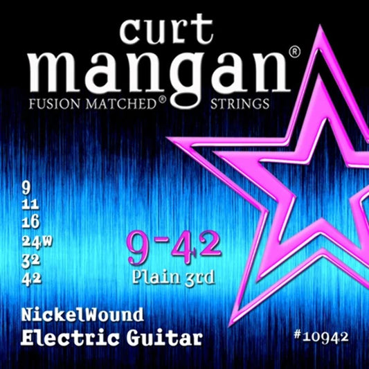 Curt Mangan 9-42 Nickel Wound Electric Guitar Strings