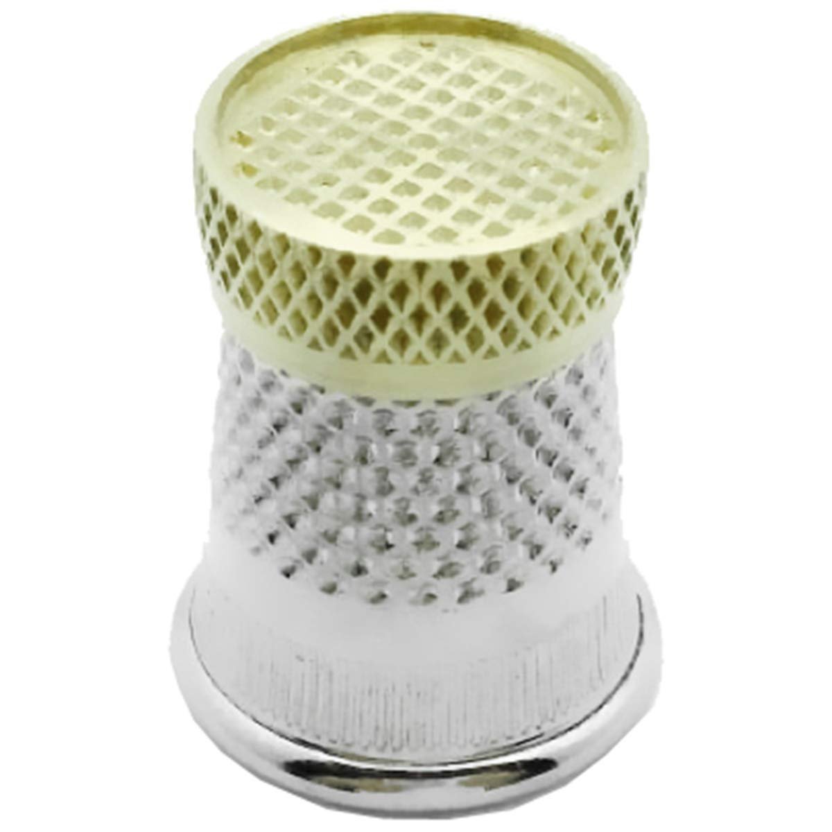 Colonial Needle Raised-Edge Thimble Size 8 Notion, Silver